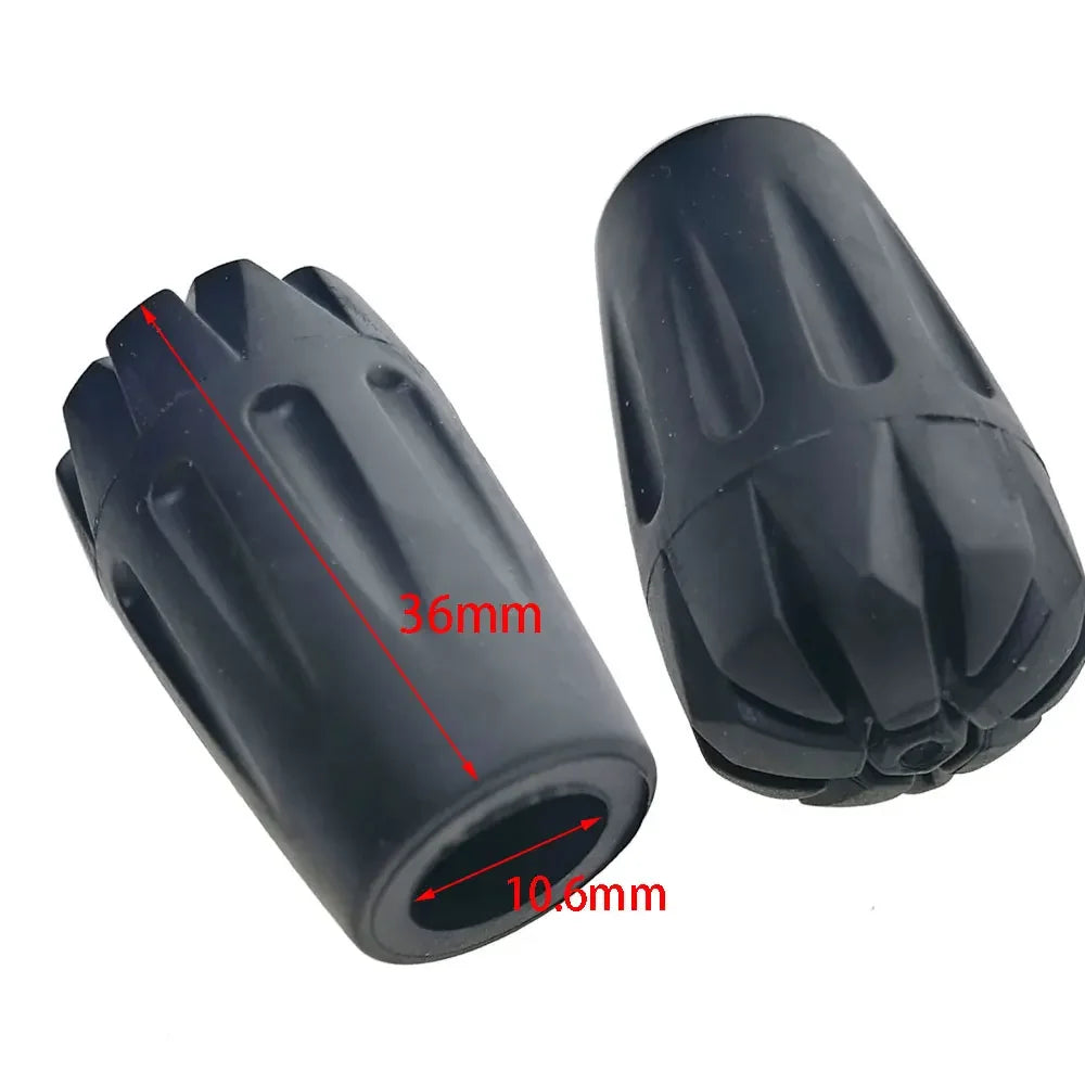 6-Piece Rubber Cane Tip Basket Caps