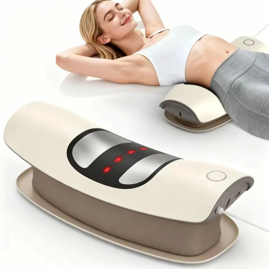 Lumbar Support Device with Vibration and Airbag Traction
