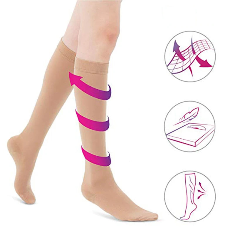 Unisex Knee-High Compression Stockings