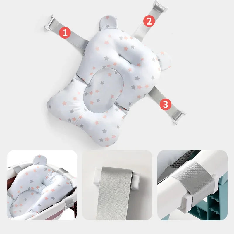 Foldable Baby Bath Seat Mat