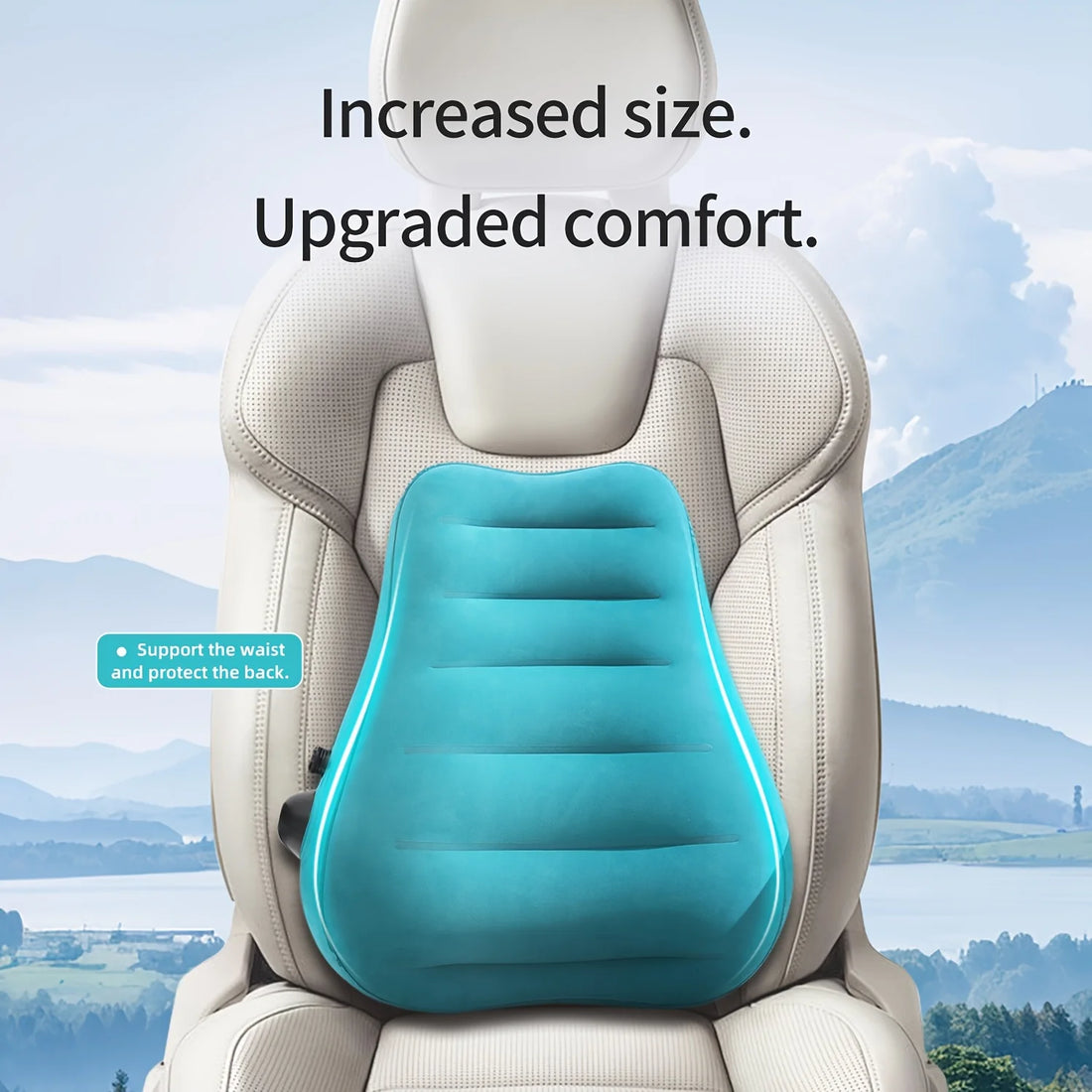 Inflatable Lumbar Support Pillow for Travel