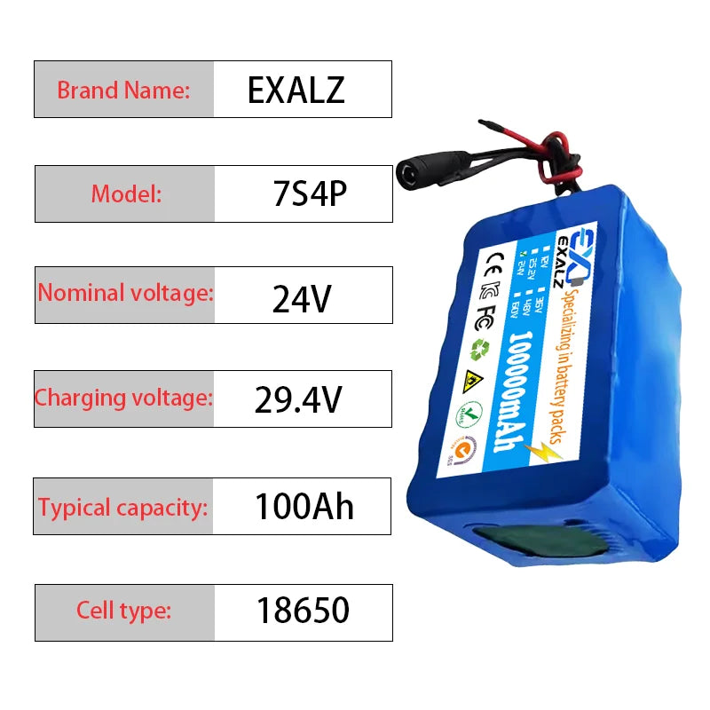 24V 100Ah Lithium Mobility Battery Pack