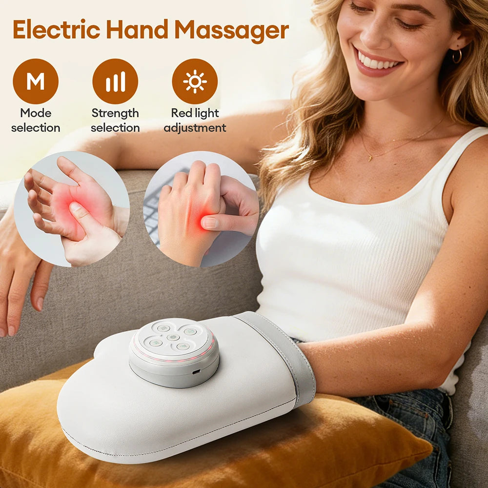 Hand Massager Glove with Air-Pressure Kneading