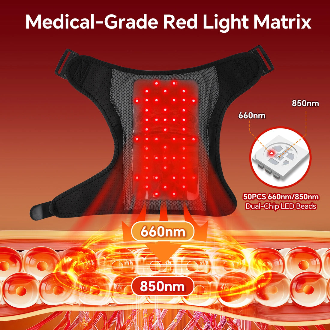 Heating and Vibration Massage Pad