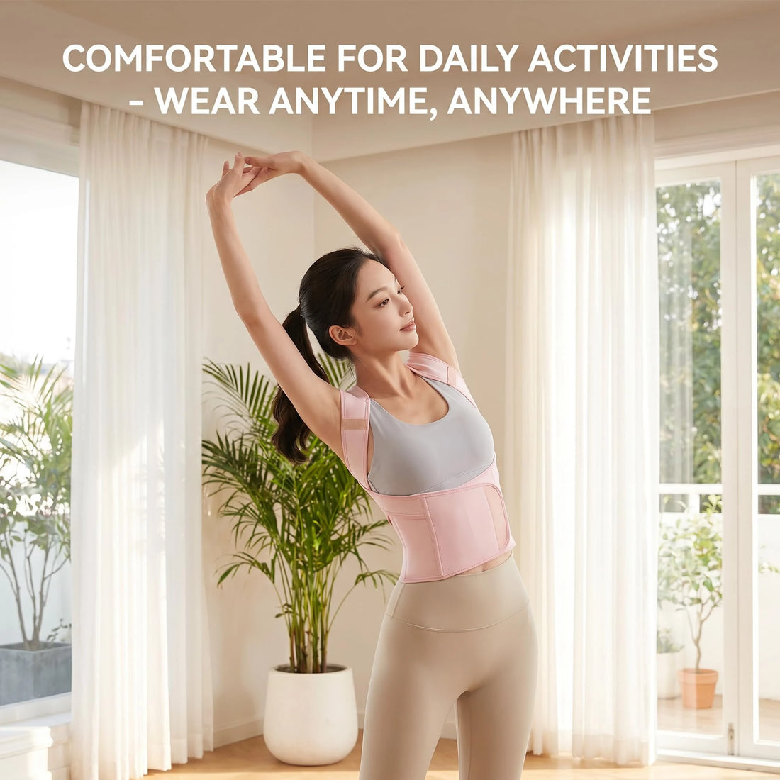 Adjustable Mesh Posture Brace for Adults
