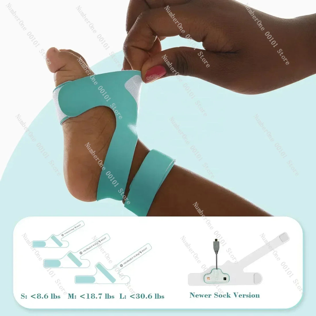 Medwell Wearable Foot Pulse Oximeter for Children