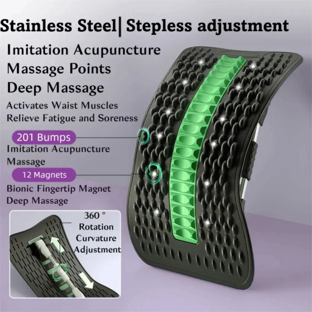 Handheld R-Shaped Back Stretcher with 12 Magnets