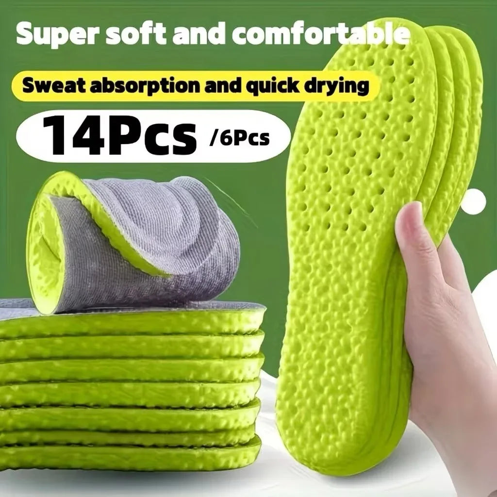 Cushioned Replacement Insoles with Arch Support