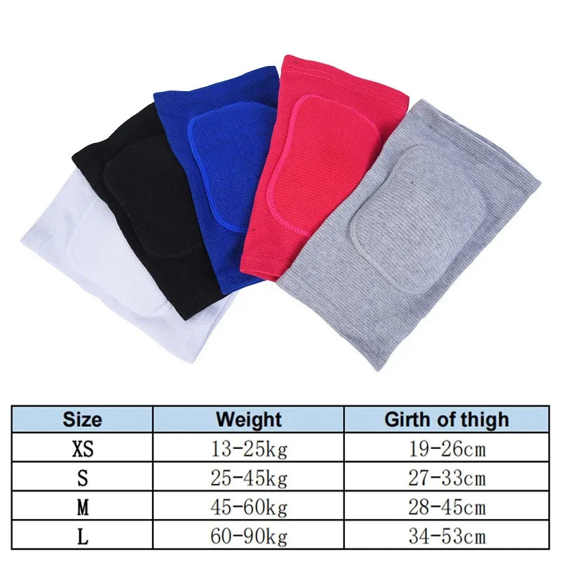 2-Piece Cotton Knit Knee Pads for Sports and Dance