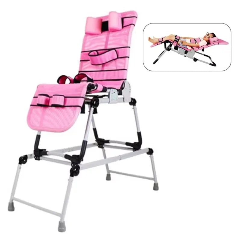 Tilted Pediatric Bath Chair with Head Support