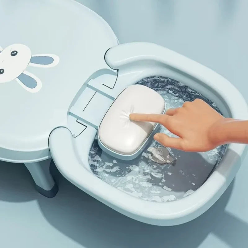 Foldable Children's Shampoo Chair with 4-Speed Adjustment