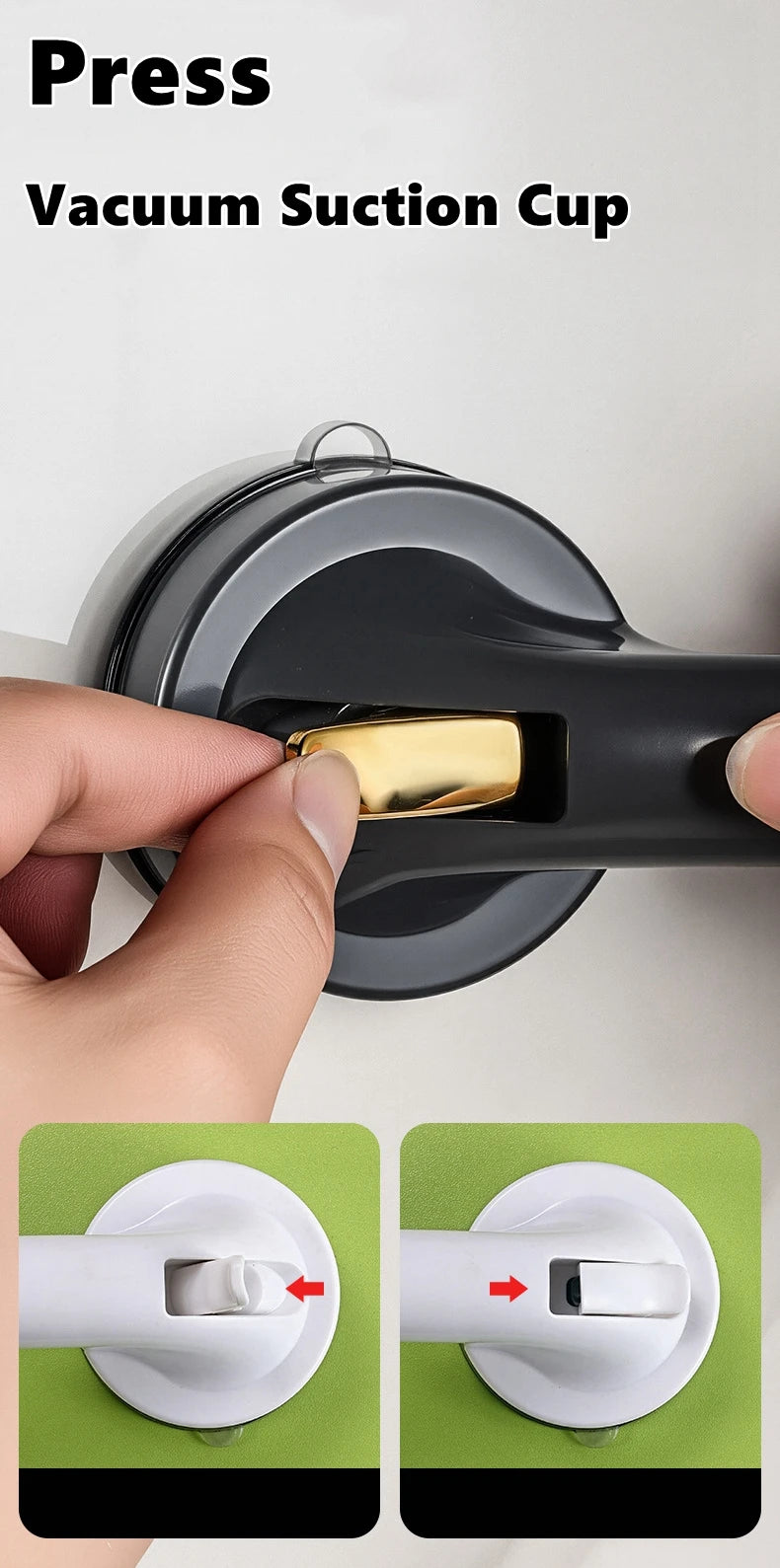 Suction Grab Bar for Bathtub and Shower