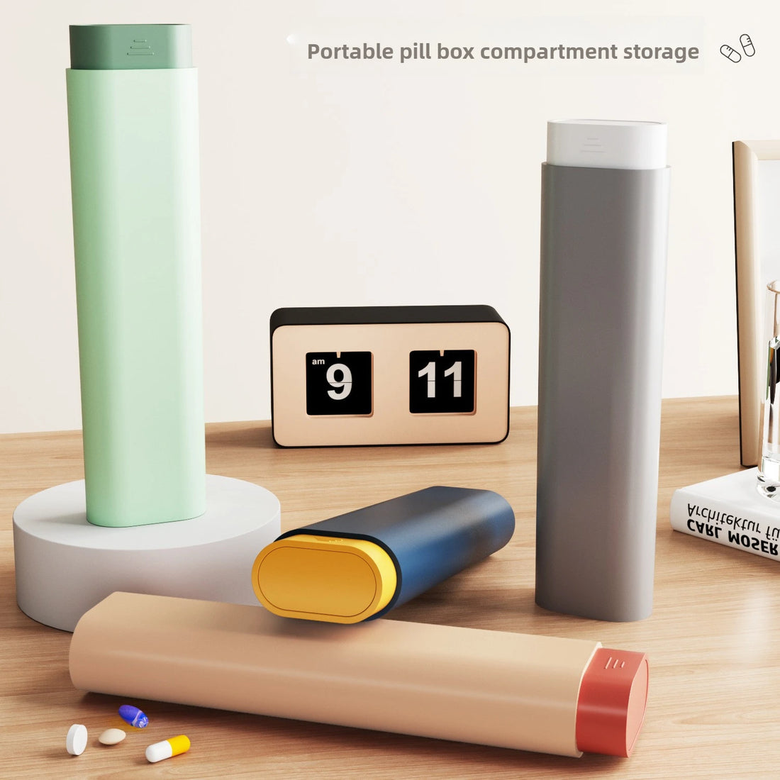 Portable 7-Day Pill Organizer