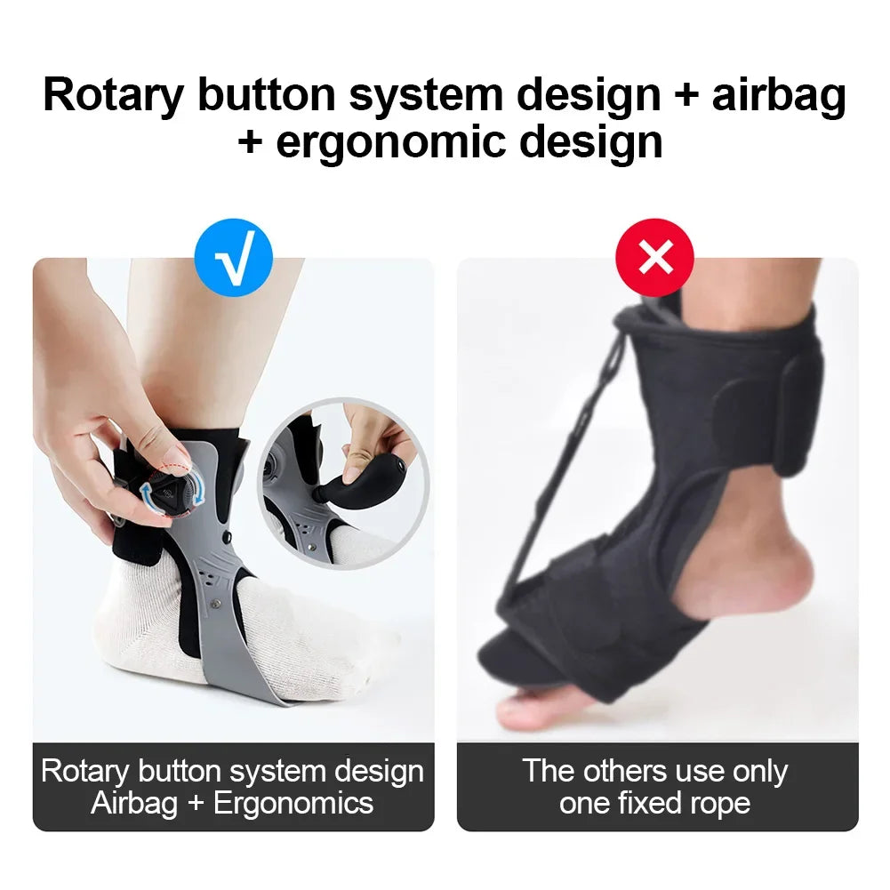 Adjustable Ankle-Foot Brace for Foot Drop Support