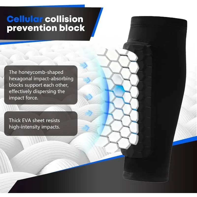 Soccer Shin Guards with Calf Compression Sleeves