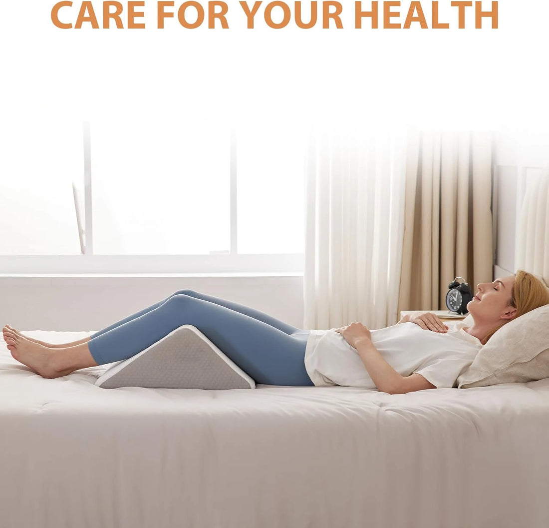 Bed Positioning Wedge Pillow for Back, Legs or Knees