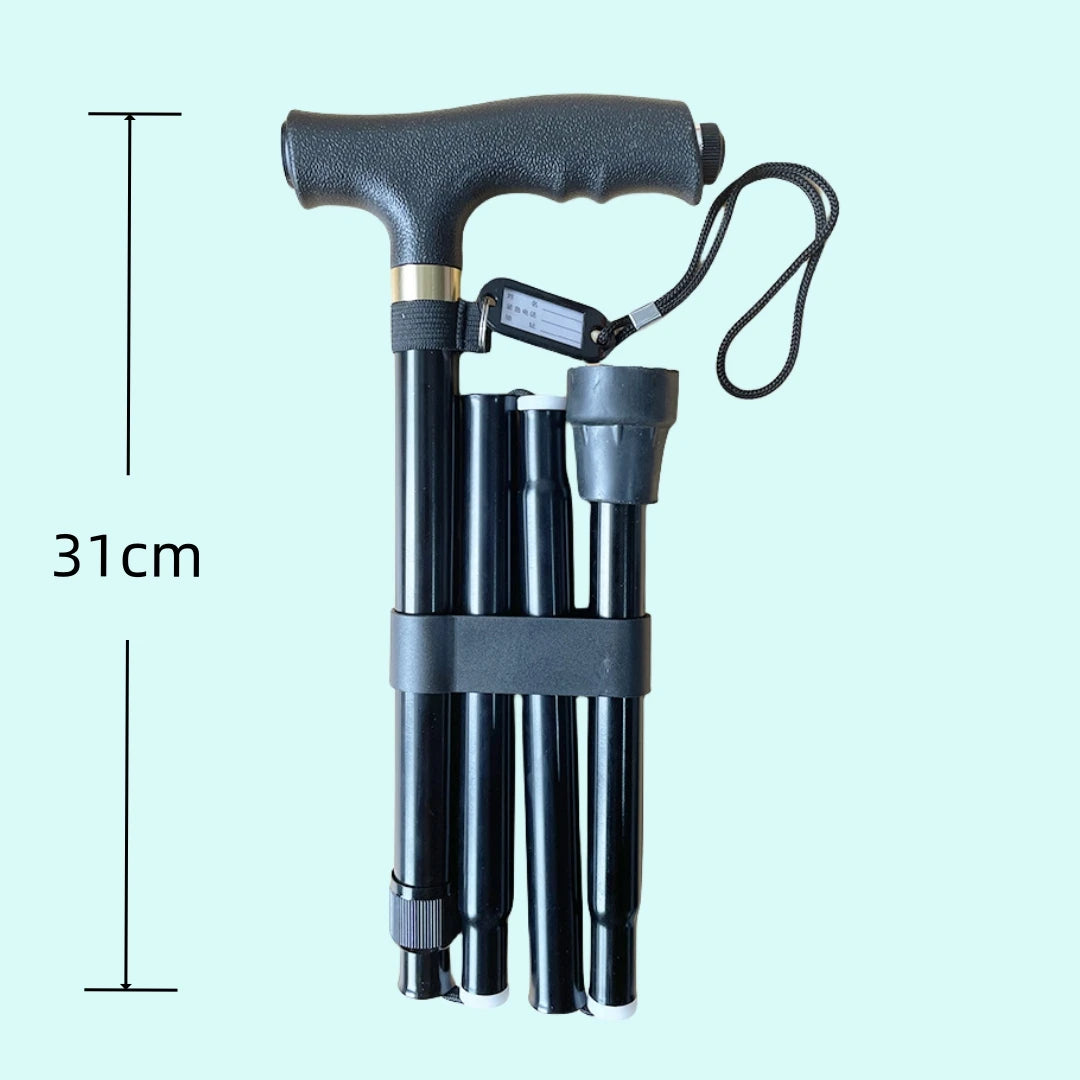 Folding Aluminum Cane with Adjustable Length