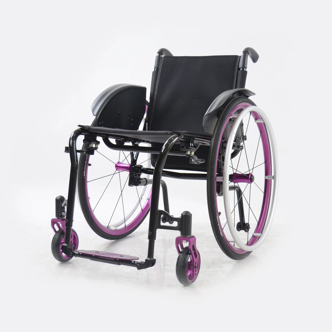 Lightweight Folding Manual Wheelchair with Adjustable Backrest