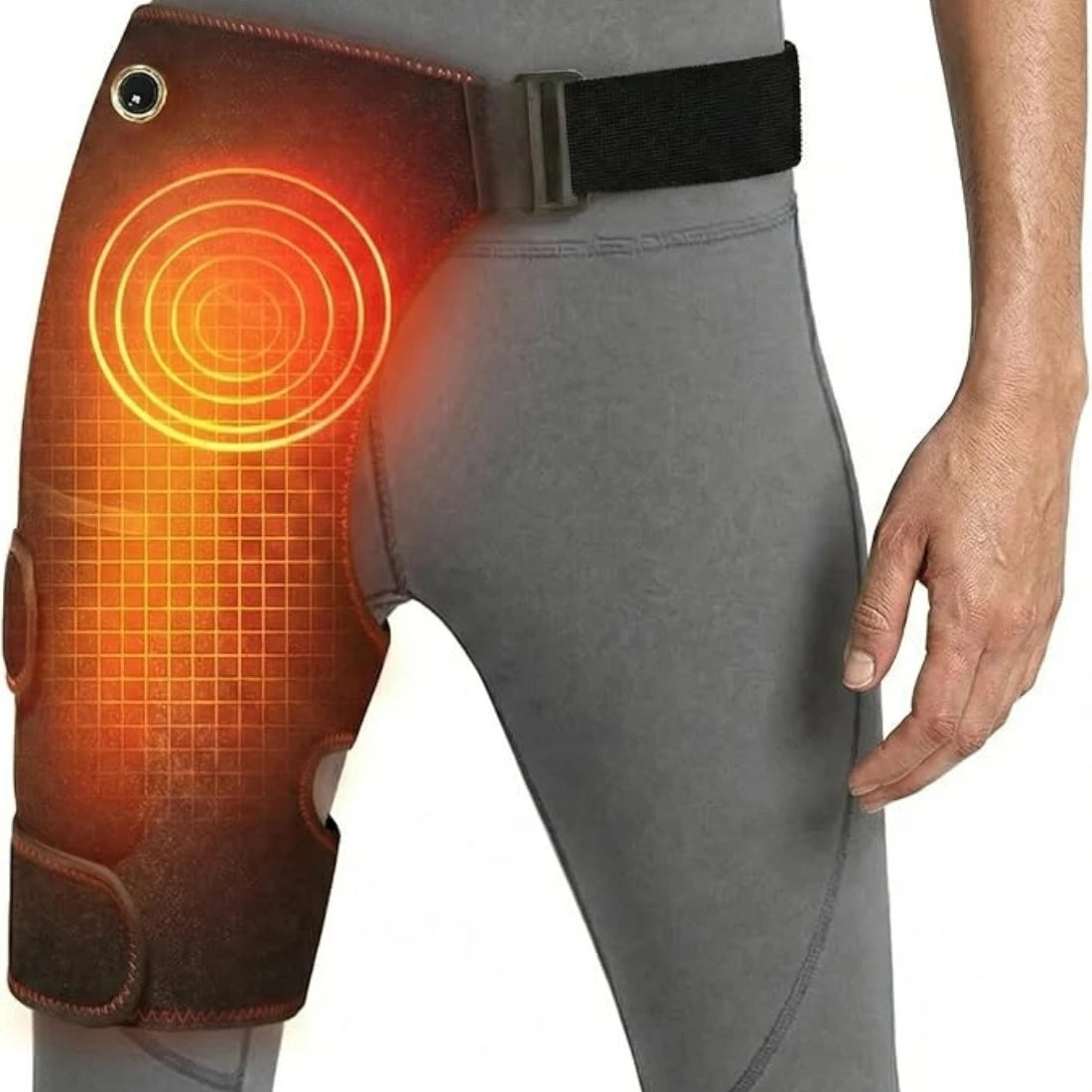 Cordless Heated Hip and Leg Massage Brace
