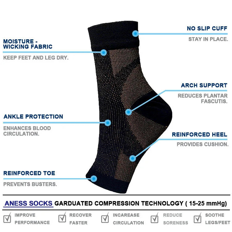 Knee-High Compression Socks for Sports