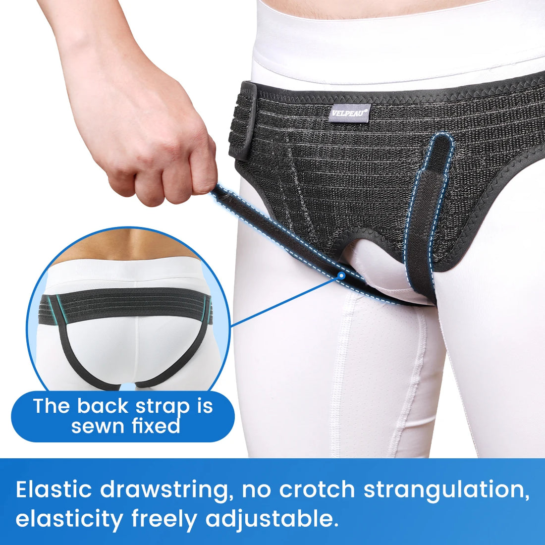 Adjustable Hernia Belt with 4 Compression Pads