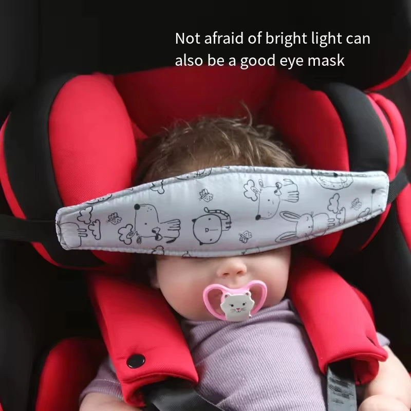 Baby Car Seat Head Support Strap and Pillow