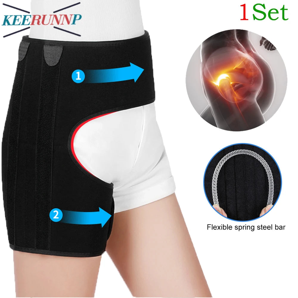 Adjustable Hip and Thigh Compression Brace