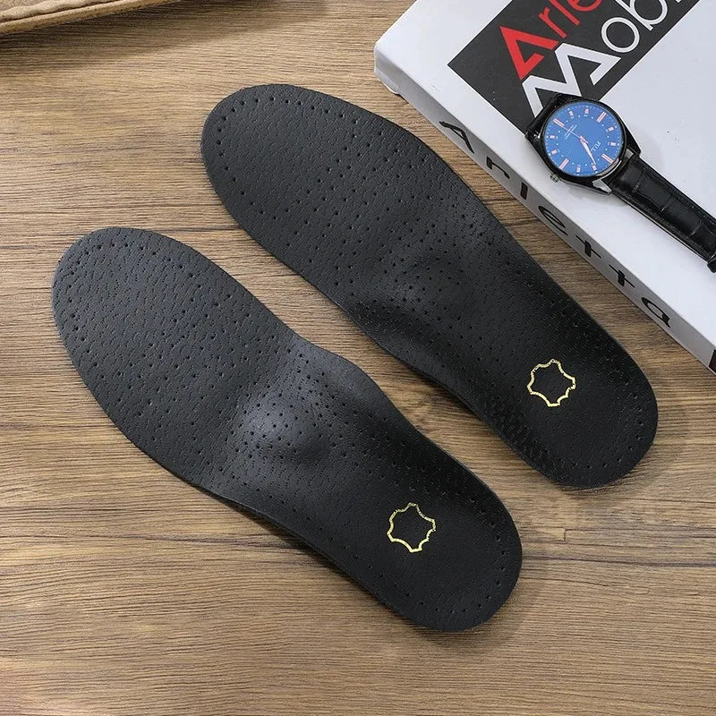 Leather Orthopedic Insoles for Men and Women