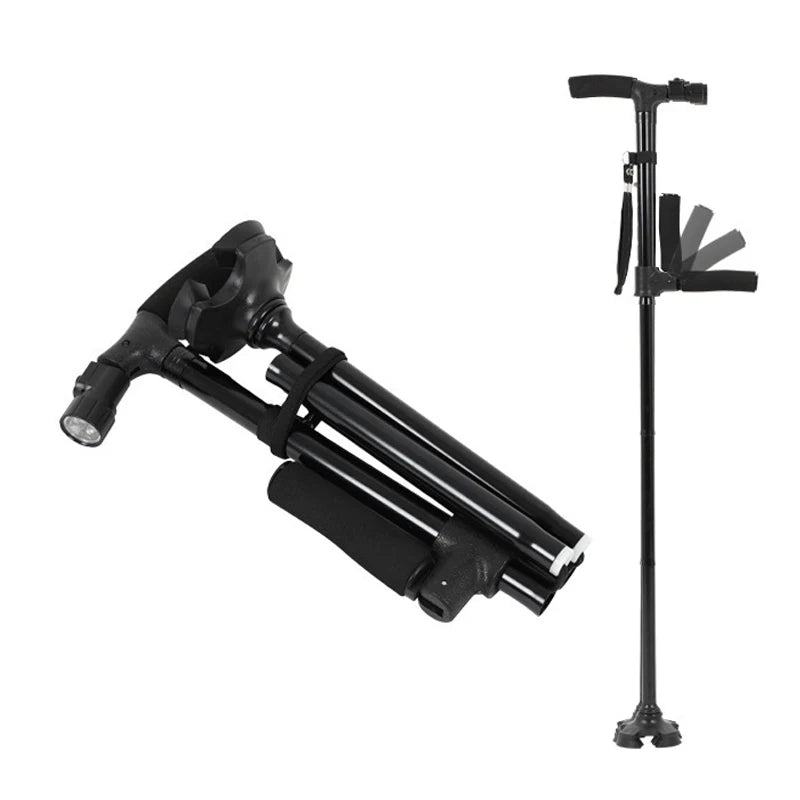 95 cm Folding Trekking Pole with Flashlight
