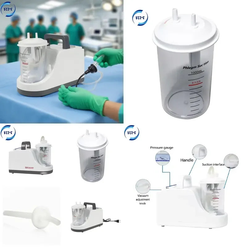 Portable Electric Saliva Aspirator with Bottle