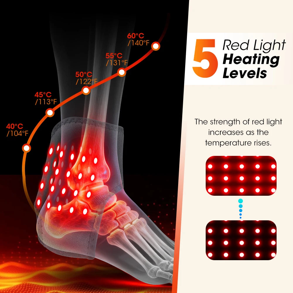 Cordless Heated Ankle Massager with Vibration