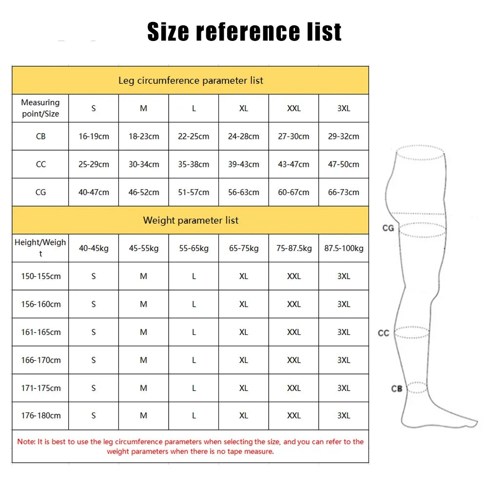Open-Toe Graduated Compression Stockings 30–40 mmHg