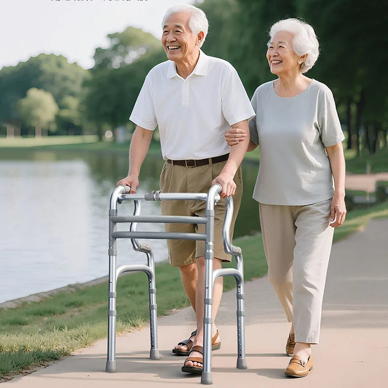 Foldable Walking Aid with Seat