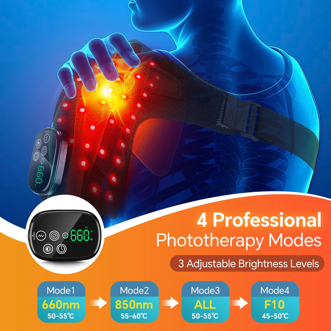 Heating and Vibration Massage Pad