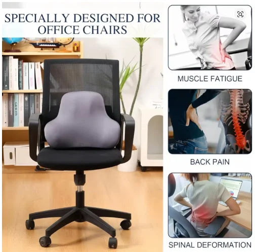 Memory Foam Lumbar Cushion for Car and Office Chairs