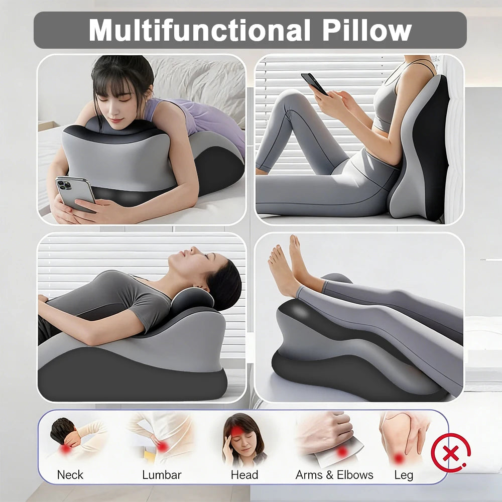 Memory Foam Prone Reading Pillow with Removable Headrest