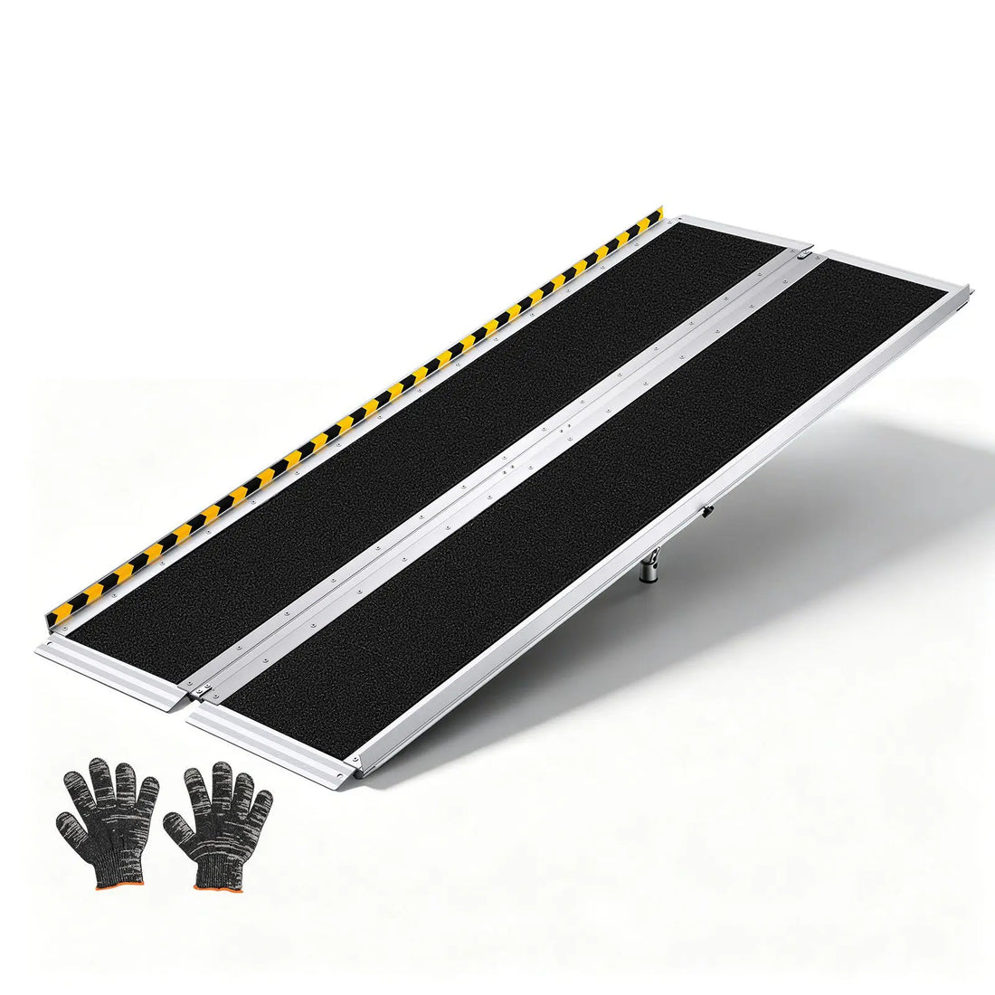 6-Foot Folding Aluminum Wheelchair Ramp, 800 lb Capacity