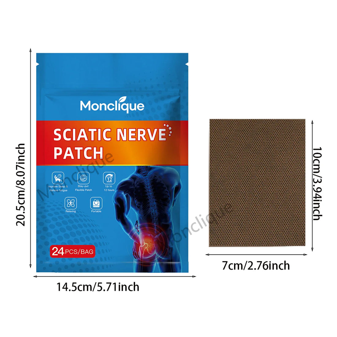 Self-Adhesive Hip and Buttocks Patches