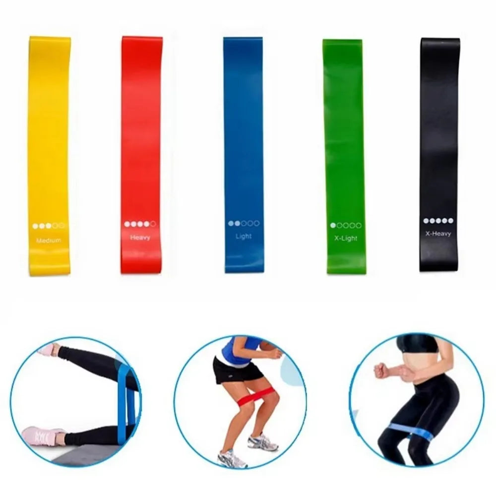 5-Level Elastic Resistance Bands Set