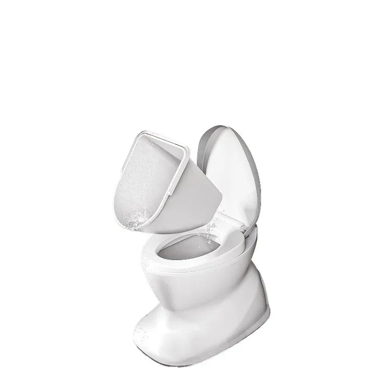 Portable Foldable Bedside Commode Chair with Lid