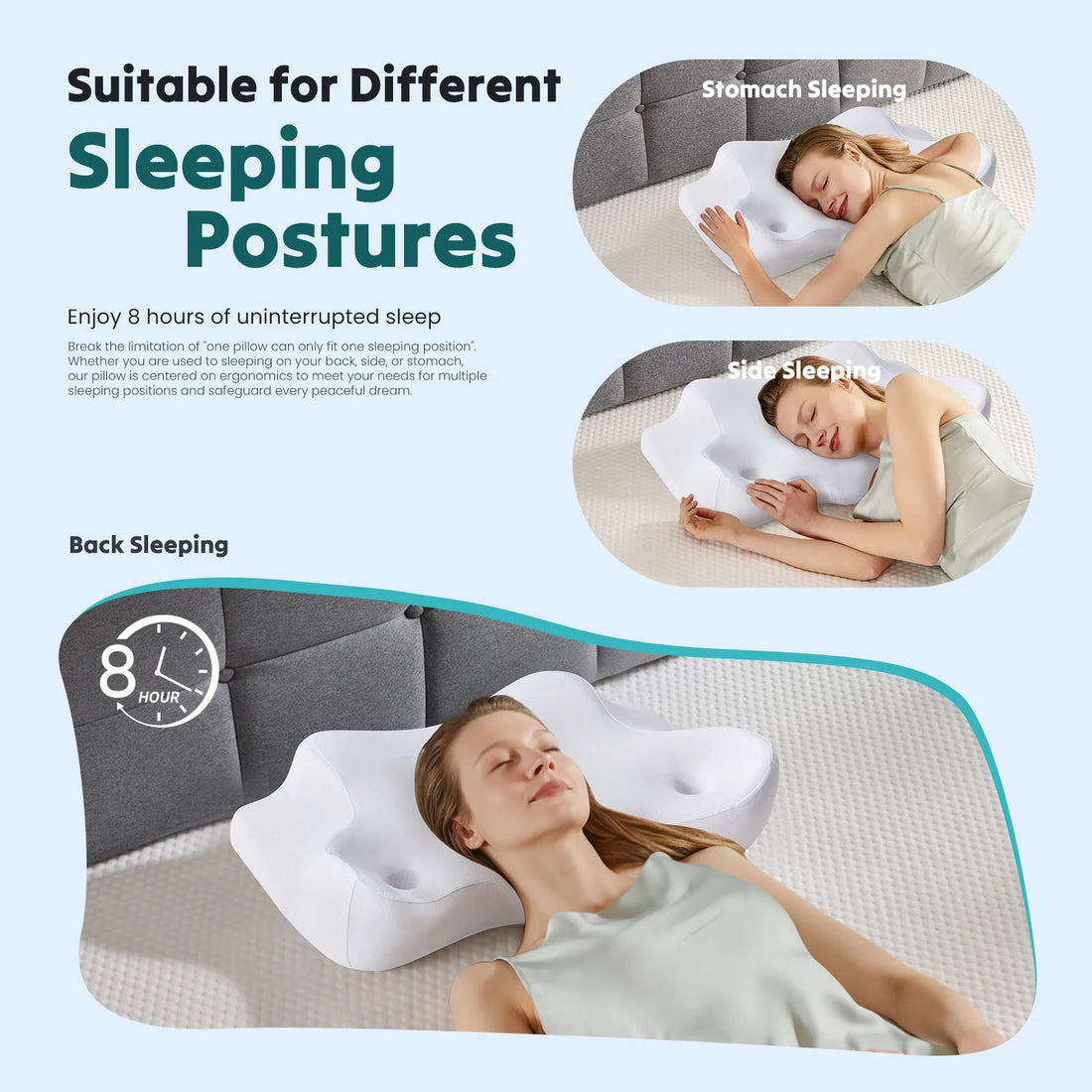 Memory Foam Cervical Contour Pillow