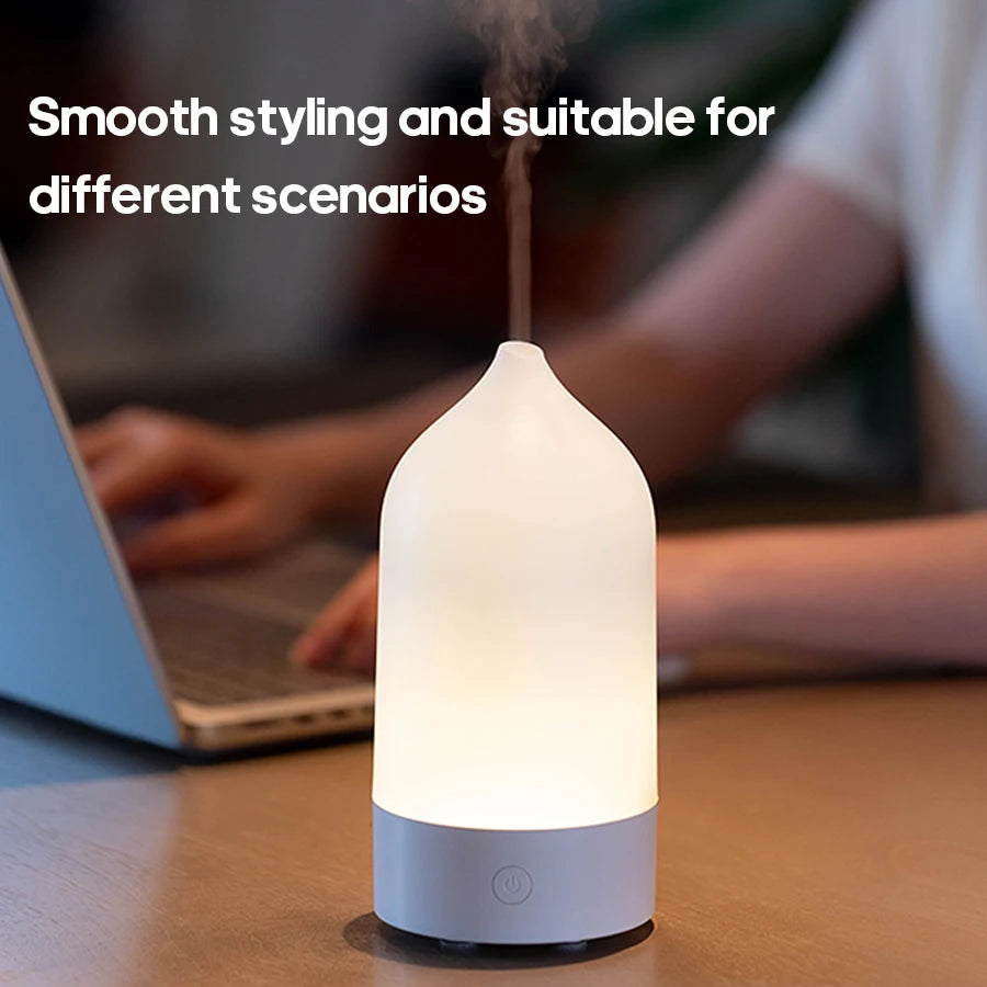 USB Ultrasonic Aroma Diffuser with 7-Colour LED Light
