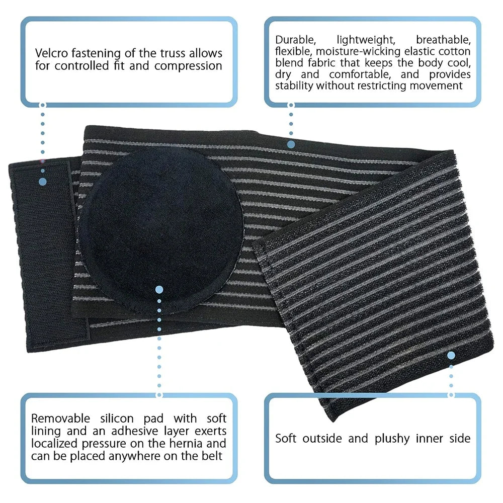 Abdominal Binder with Silicone Pad for Waist Support