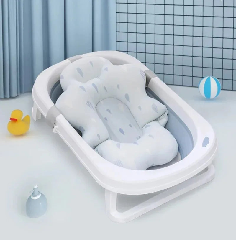 Soft Newborn Bath Mat with Non-Slip Pad