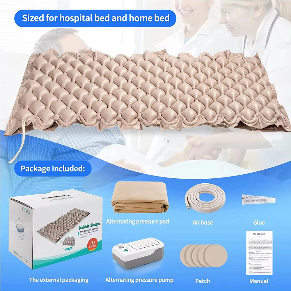 Alternating Air Pressure Mattress Pad with Pump