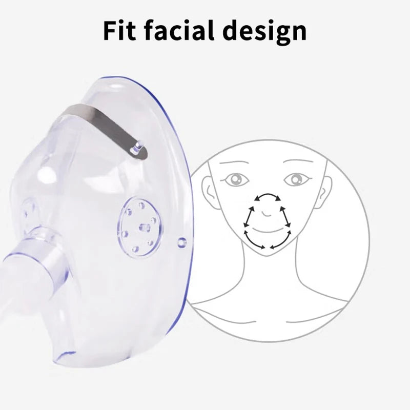 Adult Oxygen Mask with Tube for Nebulizer