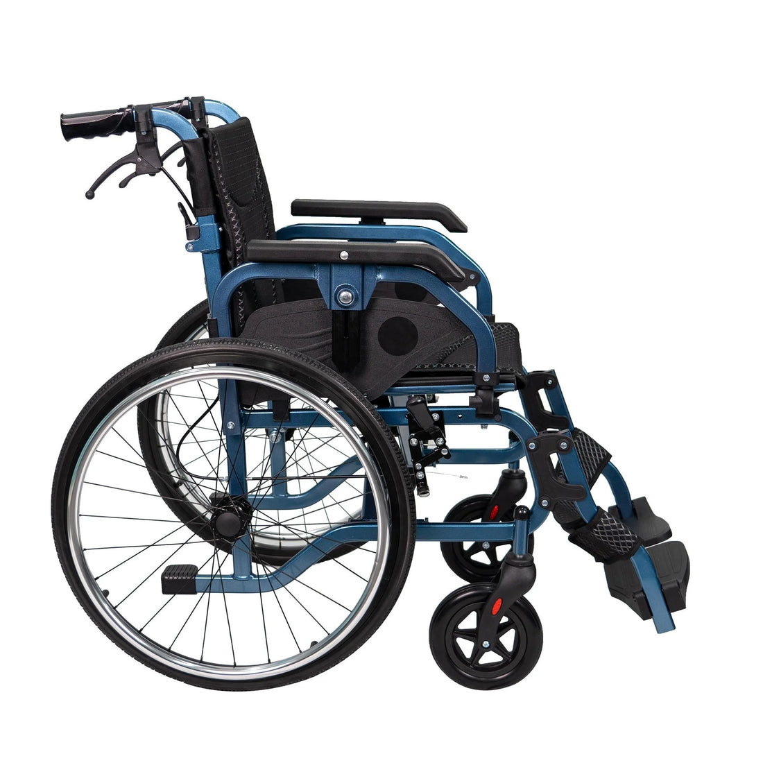 Folding Manual Wheelchair with Flip-Back Armrests