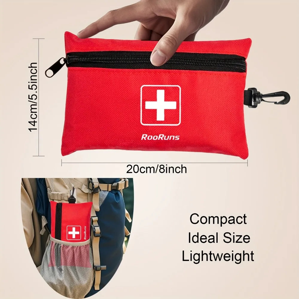 Compact 35-Piece First Aid Kit for Travel & Outdoors