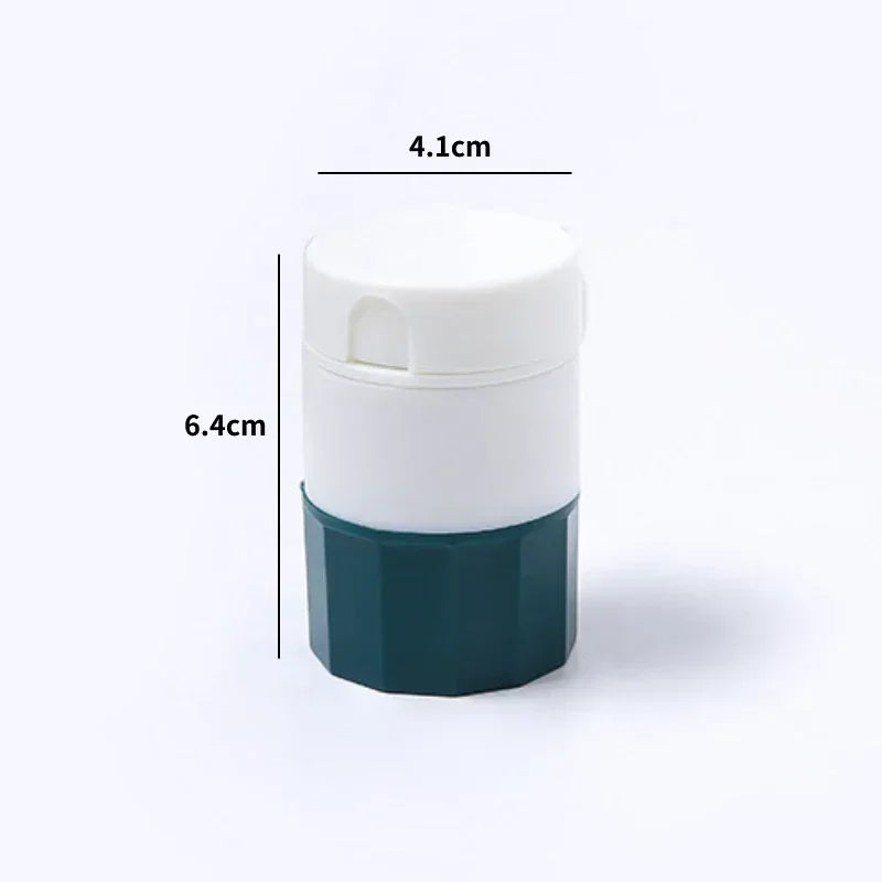 Portable Pill Splitter, Crusher and Storage Box