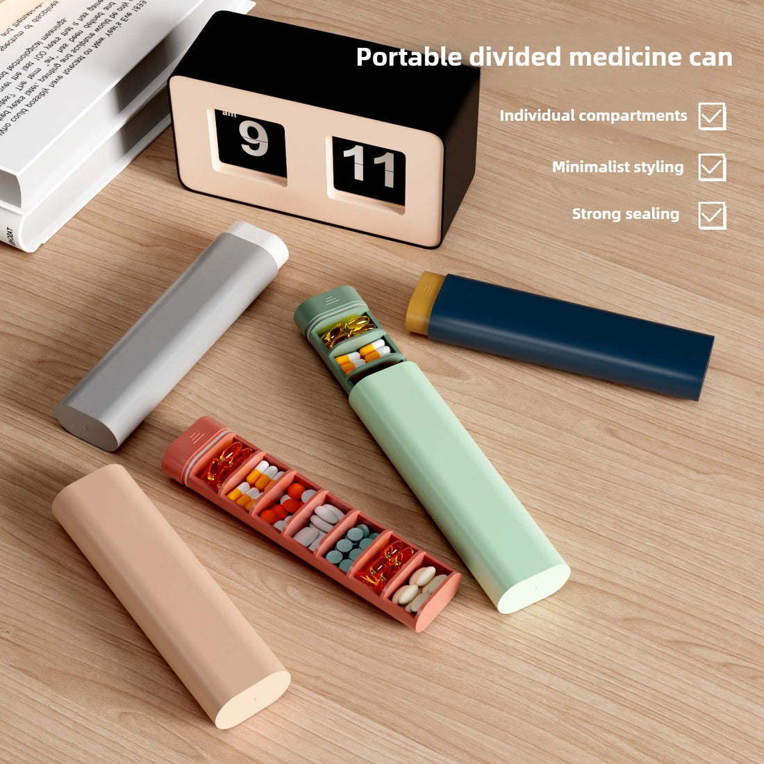 Portable 7-Day Pill Organizer